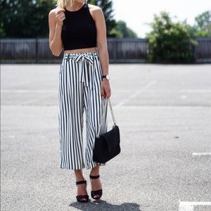 Black & white Stripe Culottes